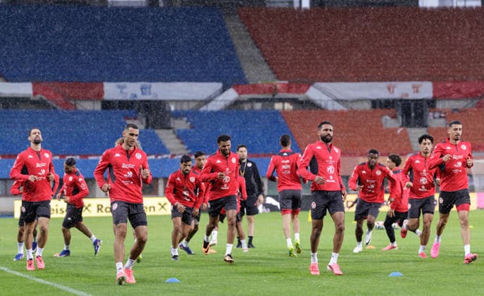 Fußball, Nationalteam Tunesien, Training