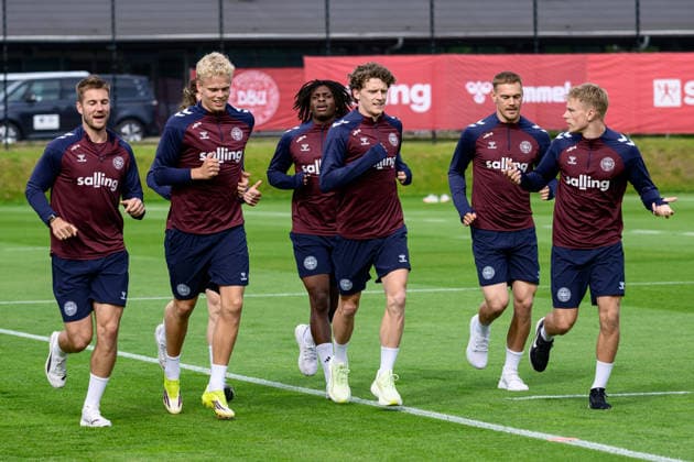 Fußball, Nationalteam Dänemark, Training