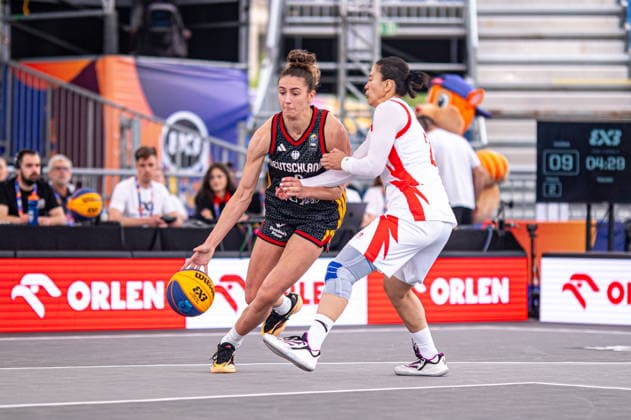 Basketball, FIBA 3x3 WM in Warschau, Frauen, China - Deutschland