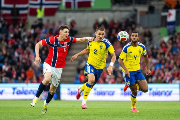 Fußball, Länderspiel, Norwegen - Schweden