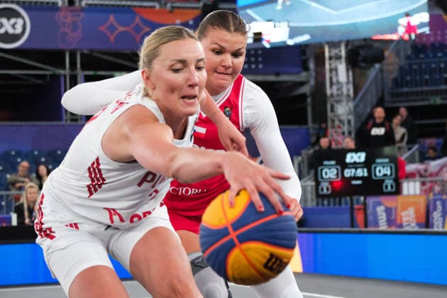 Basketball, FIBA 3x3 WM in Warschau, Frauen, Polen - Tschechien