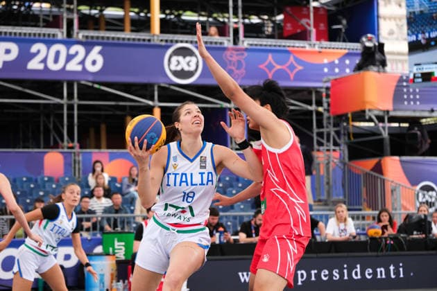 Basketball, FIBA 3x3 WM in Warschau, Frauen, China - Italien