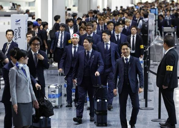 Fußball, FIFA WM 2026, Nationalteam Japan - Reise nach Mexiko