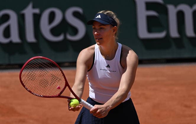 Tennis, French Open, Showmatch mit Angelique Kerber
