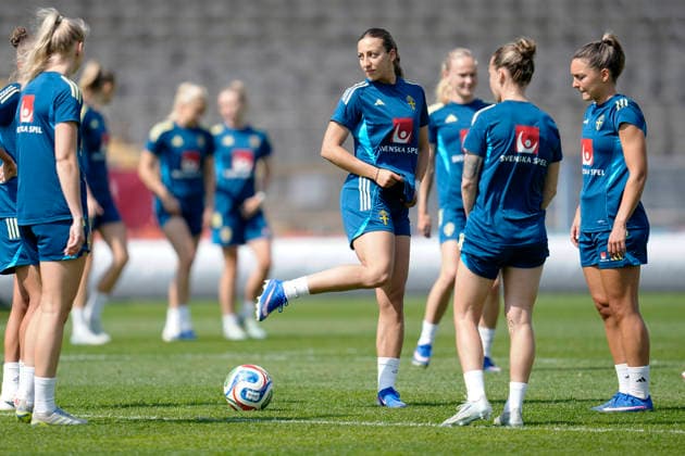 Fußball, Frauen, Nationalteam Schweden Training