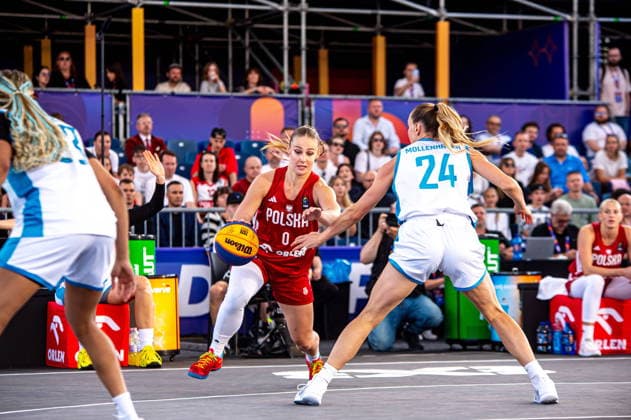 Basketball, FIBA 3x3 WM in Warschau, Frauen, Polen - Aserbaidschan