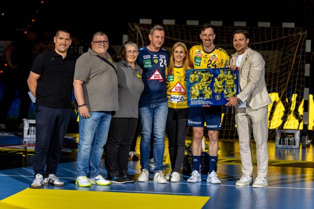 Handball, HBL, Rhein Neckar Löwen, Verabschiedung von Patrick Groetzki