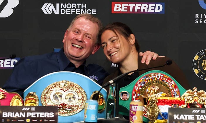 Boxen, Frauen, Katie Taylor - Flora Pili, Pressetermin in Dublin