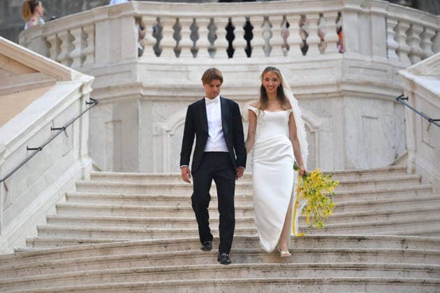 Fußball, Hochzeit von Borna Sosa und Ivona Simunovic in Zagreb