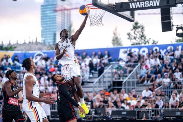 Basketball, FIBA 3x3 WM in Warschau, Österreich - Deutschland