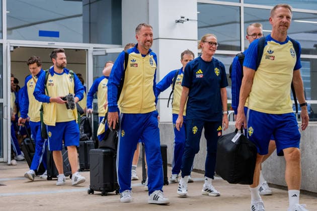 Fußball, FIFA WM 2026, Nationalteam Schweden, Ankunft in Dallas