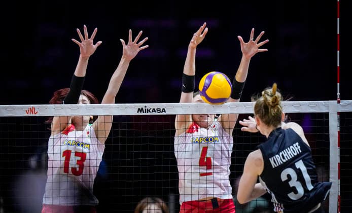 Volleyball, Frauen, Nations League, Deutschland - Japan