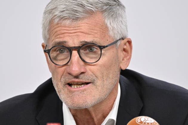 Tennis, French Open, Gilles Moretton und Amelie Mauresmo Pressekonferenz