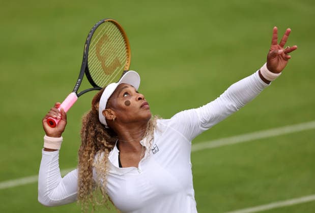 Tennis, Doppel, Serena Williams und Victoria Mboko Training in London