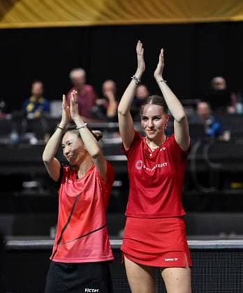 Tischtennis, TT Finals in Erfurt, Deutsche Meisterschaften, Anett Kaufmann und Xiaona Shan sind die neuen Deutschen Meisterinnen im Damen-Doppel