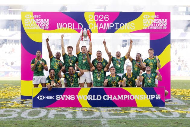 Rugby, Männer, Siebener-Rugby WM in Bordeaux, Finale, Weltmeister Südafrika