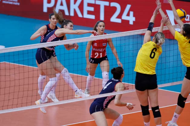 Volleyball, Frauen, Länderspiel, Kroatien - Litauen