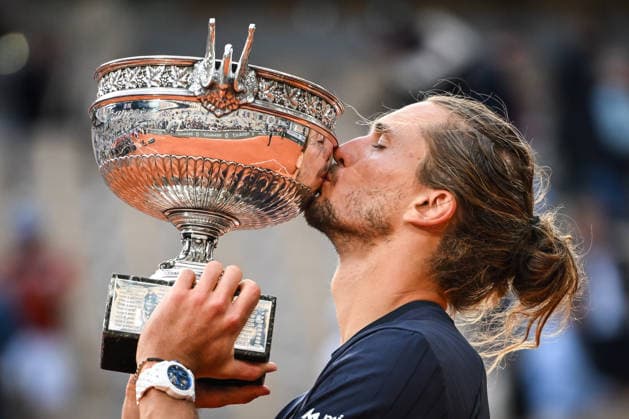 Tennis, French Open, Männer, Finale, Sieger Alexander Zverev