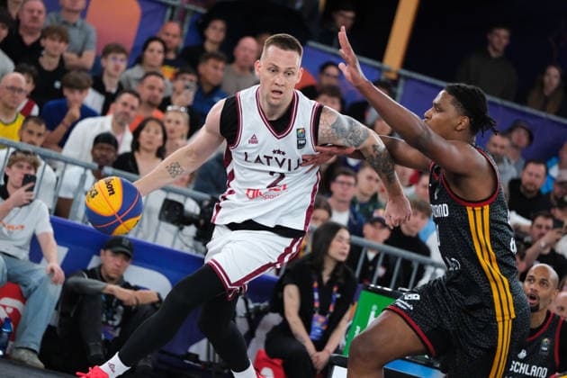 Basketball, FIBA 3x3 WM in Warschau, Lettland - Deutschland