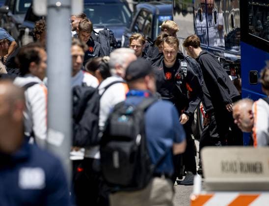 Fußball, FIFA WM 2026, Nationalteam Niederlande, Ankunft am Mannschaftsquartier in Kansas