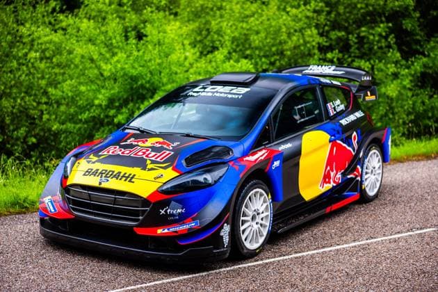 Motorsport, WM, WRC, Rallye, Testfahrt von Sebastien Loeb im Ford Fiesta
