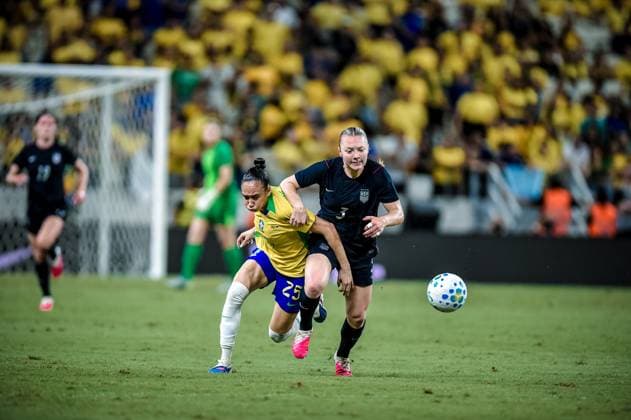 Fußball, Frauen, Länderspiel, Brasilien - USA