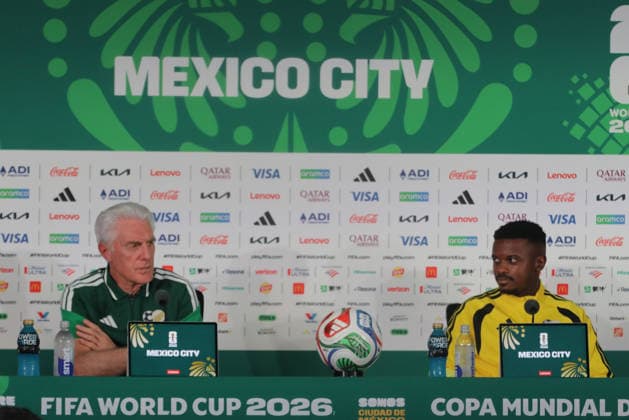 Fußball, FIFA WM 2026, Nationalteam Südafrika, Pressekonferenz