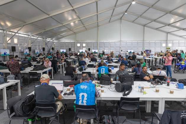 Fußball, FIFA WM 2026, Eindrücke aus dem Pressezentrum in Mexiko-Stadt