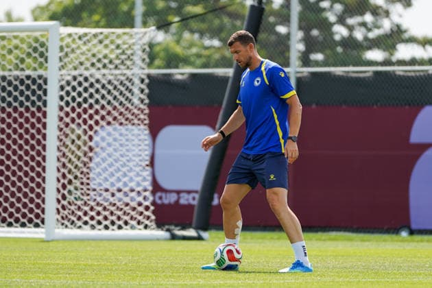Fußball, FIFA WM 2026, Nationalteam Bosnien und Herzegowina, Training