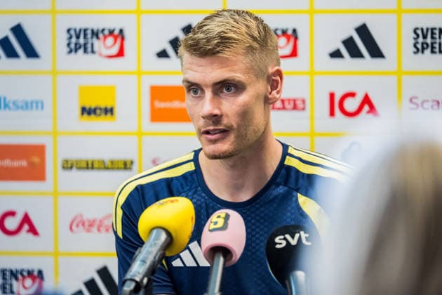 Fußball, FIFA WM 2026, Nationalteam Schweden, Pressekonferenz