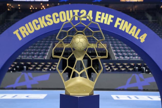 Handball, CL, Final4 in Köln, Präsentation der Trophäe