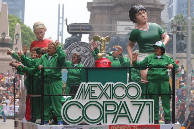 Fußball, FIFA WM 2026, World Cup Parade in Mexiko-Stadt