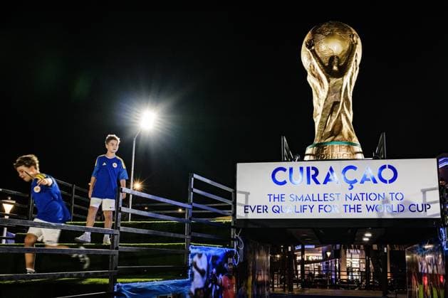 Fußball, FIFA WM 2026, Nationalteam Curacao, WM-Stimmung und Impressionen aus Willemstad