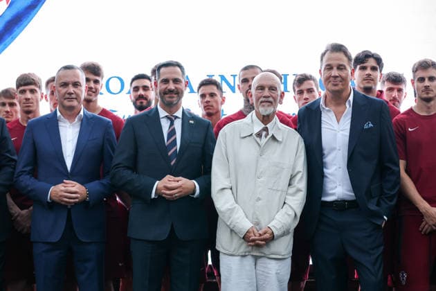 Fußball, FIFA WM 2026, Nationalteam Kroatien, Besuch von John Malkovich