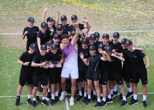 Tennis, ATP-Turnier in Stuttgart, Finale, Einzel, Sieger Ben Shelton