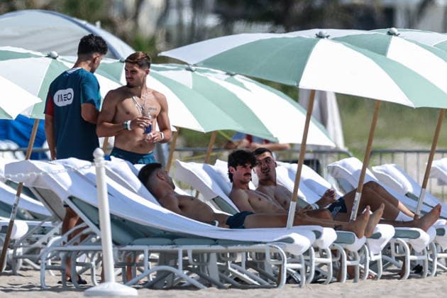 Fußball, FIFA WM 2026, Nationalteam Portugal, Am Strand in Palm Beach