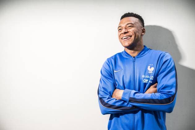 Fußball, FIFA WM 2026, Nationalteam Frankreich, Kylian Mbappe Fotoshooting
