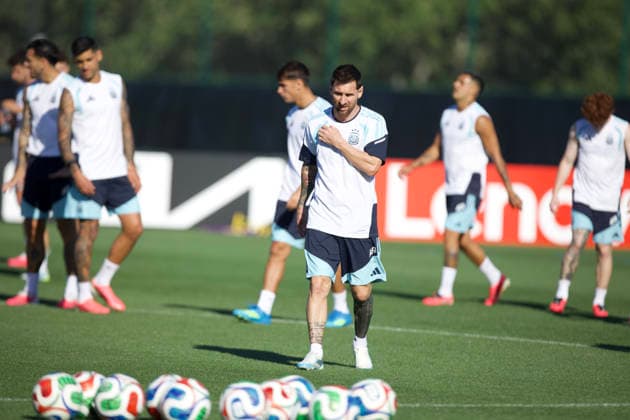 Fußball, FIFA WM 2026, Nationalteam Argentinien, Training