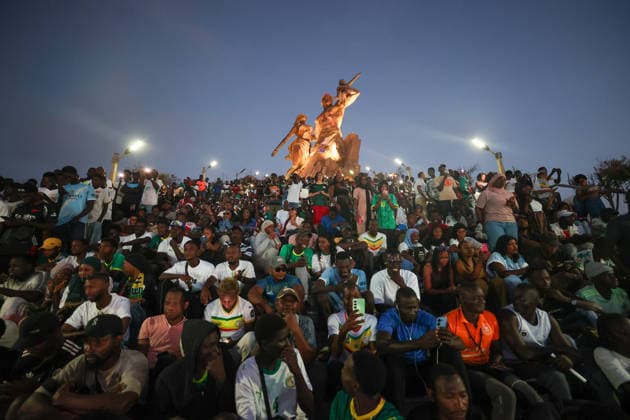 Fußball, FIFA WM 2026, Frankreich - Senegal, Watchparty in Dakar