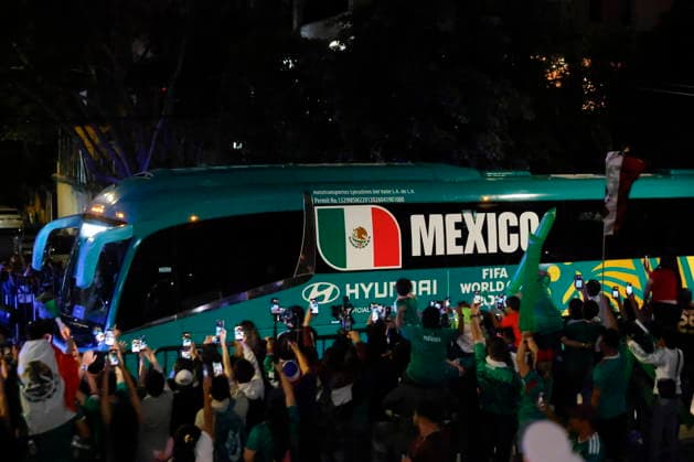 Fußball, FIFA WM 2026, Nationalteam Mexiko, Ankunft in Guadalajara