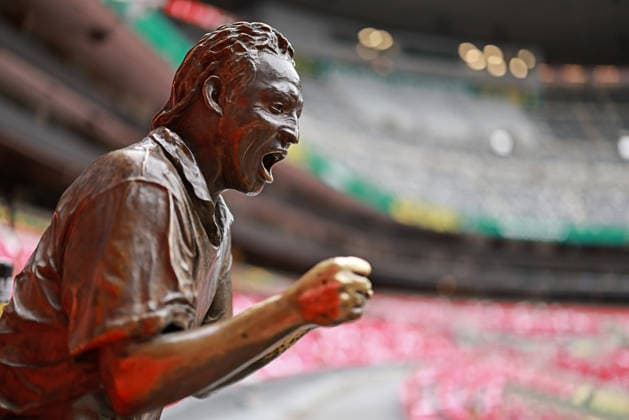 Fußball, FIFA WM 2026, Fan Ignacio Villanueva als lebendige Statue