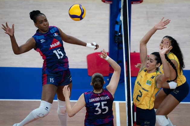 Volleyball, Frauen, Nations League, Frankreich - Brasilien