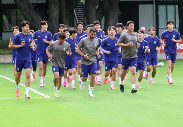 Fußball, FIFA WM 2026, Nationalteam Südkorea, Training