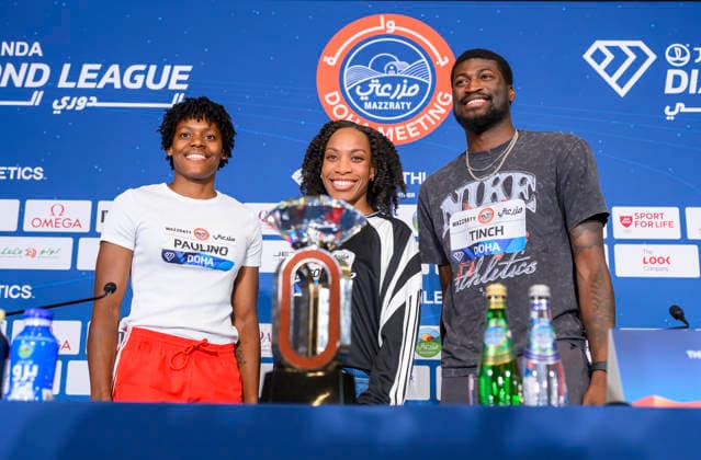 Leichtathletik, Diamond League in Doha, Pressekonferenz