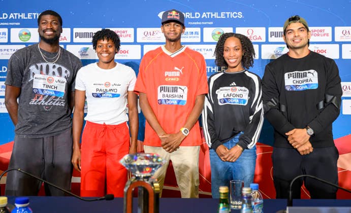 Leichtathletik, Doha Diamond League, Pressekonferenz