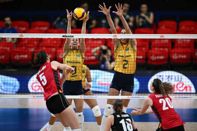 Volleyball, Frauen, Nations League, Belgien - Brasilien