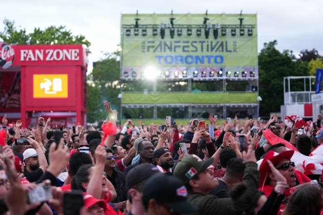 Fußball, FIFA WM 2026, Kanada - Katar, Fan Fest in Toronto
