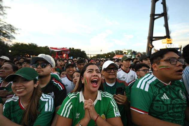 Fußball, FIFA WM 2026, Mexiko - Südkorea, Fan Fest in Monterrey