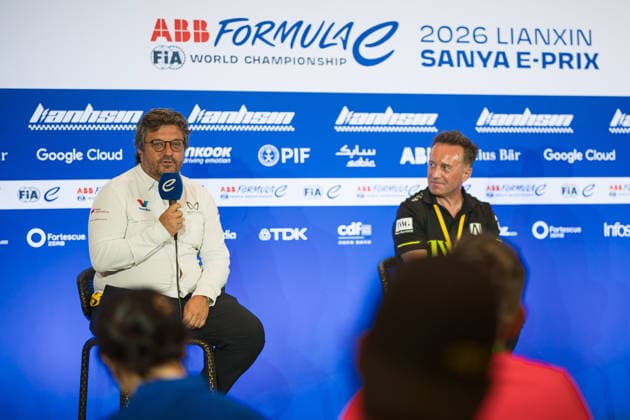 Motorsport, Formel E, ePrix Sanya in China, Pressekonferenzen
