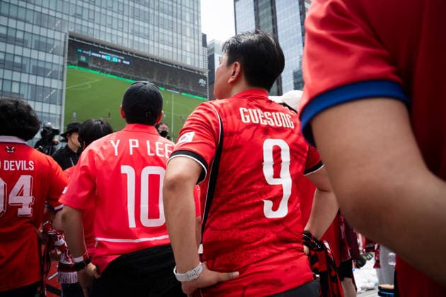 Fußball, FIFA WM 2026, Mexiko - Südkorea, Public Viewing in Seoul